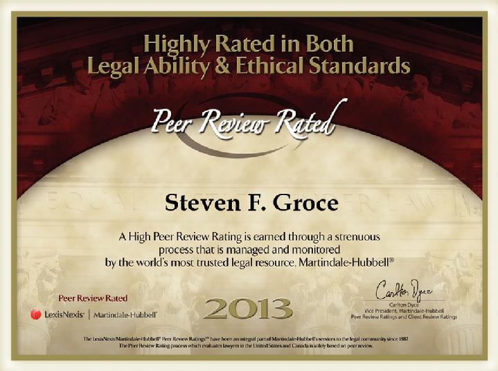 Martindale-Hubble Attorney Peer Review Rated